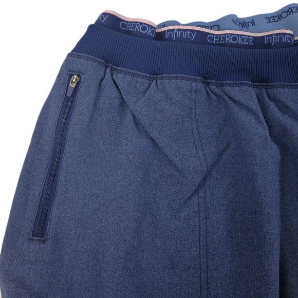 Cherokee Scrub Pants Heather Navy 2XL Jogger - Picture 6 of 8